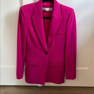 Zara Pink Blazer Structured Tailoring size XS